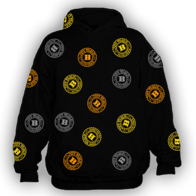 BLACKWALLSTREET GOLD/YELLOW/SILVER LOGOS - BLACK