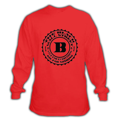 BLACKWALLSTREET BLACK BWS LOGO LONGSLEEVE - RED