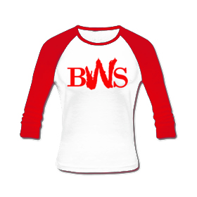 BLACKWALLSTREET BWS LONGSLEEVE - WHITE BODY / RED SLEEVES