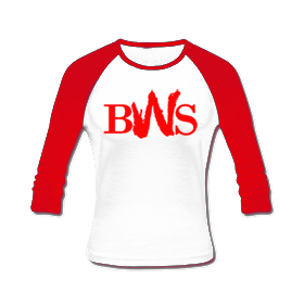 BLACKWALLSTREET BWS LONGSLEEVE - WHITE BODY / RED SLEEVES BLACKWALLSTREET BWS LONGSLEEVE - WHITE BODY / RED SLEEVES