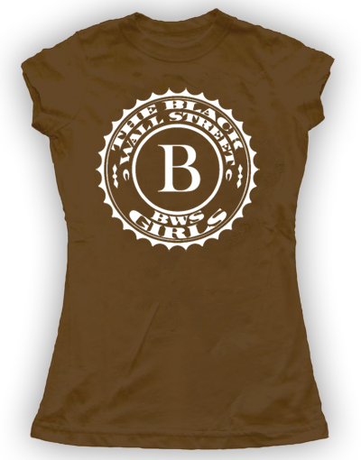 BLACKWALLSTREET WHITE BWS LOGO SHIRT - BROWN