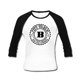 BLACKWALLSTREET BWS LONGSLEEVE - WHITE BODY / BLACK SLEEVES