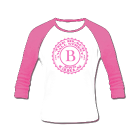 BLACKWALLSTREET PINK BWS LONGSLEEVE - WHITE BODY / PINK SLEEVES